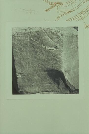 Petroglyphs at Mile 22 3/4, Green River.  South side of boulder nearest river