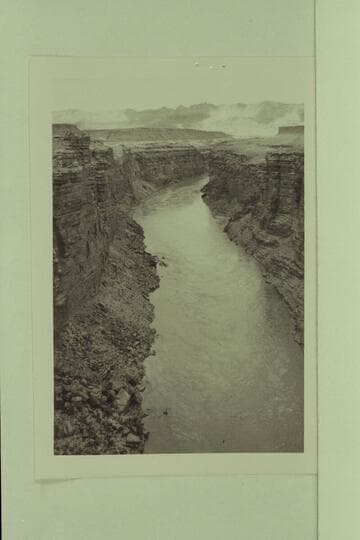 Upriver from the bridge at Marble Canyon.  Lees Ferry gauge:  19,400 cfs