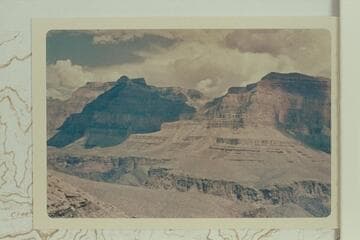 Northwest across Crystal Canyon to Shiva and ridge from Ra