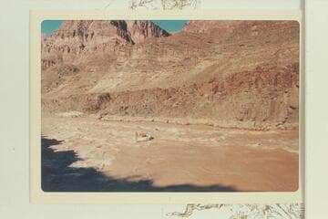 Grand Canyon Expeditions baloney dropping into Bass Rapid