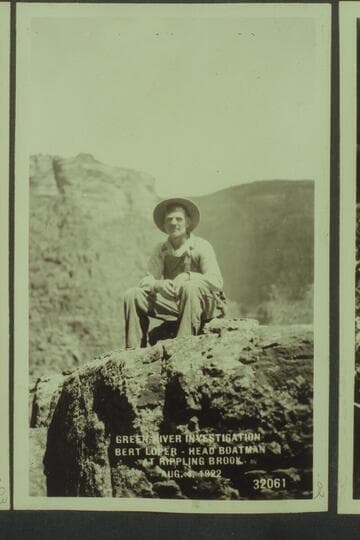 Green River Investigation:  Bert Loper--Head Boatman at Rippling Brook