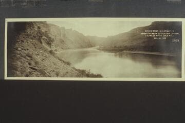 Green River Investigation:  Downstream in Desolation Canyon, 1 1/2 Miles above Gold Hole