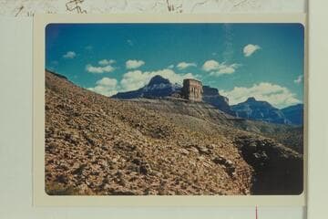 Scylla Butte from left of Slate Creek