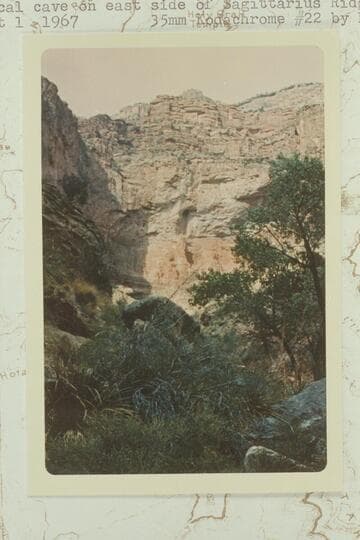 Vertical cave on east side of Sagittarius Ridge