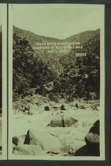 Green River Investigation:  Beginning of Hell's Half MileDownstream in Ladore Canyon from below Triplet Rapids