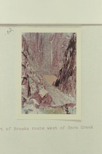 Lower part of Brooks route west of Horn Creek