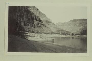 Moonlight scene at camp below Jack Creek (Mile 69.85) Desolation Canyon