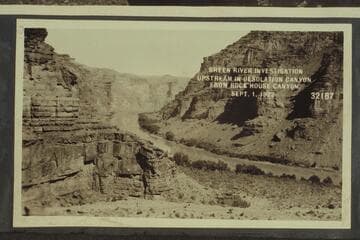 Green River Investigation:  Upstream in Desolation Canyon from Rock House Canyon