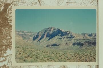 Redwall Route out of Flint Creek opposite Gawain Abyss, left in picture