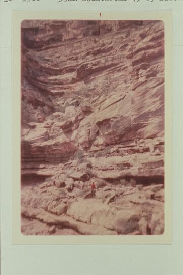 Jorgen near the lowest obstacle in the southwest arm of Royal Arch Creek