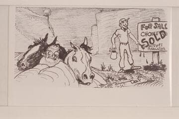 Tom Daly's version of the midnight visit of the horses with Archeyes in Navajo Canyon