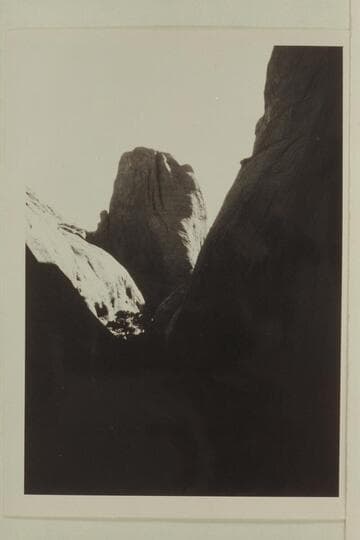 Butte between northeast fork, Lehi Canyon and middle fork Anasazi Canyon.  Photographed from the route into the Lehi Canyon