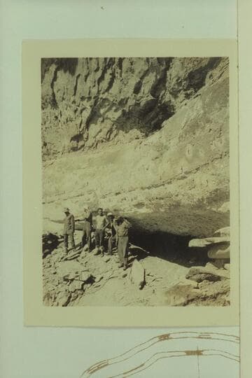 The Swain-Hatch crew at a ruin in Labyrinth-Stillwater Canyon