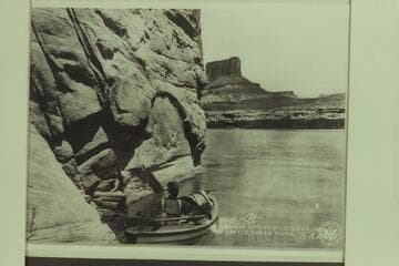 The Castle; Green River.  Probably Rigney in the "Denver" as he was the boatman carrying Nims