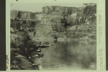 Camp No. 3, Green River.  Brown-Stanton party