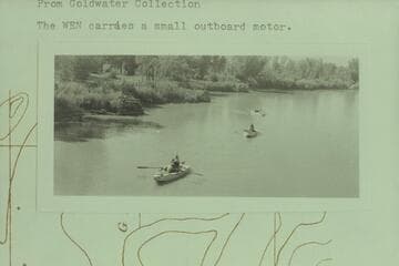 The Nevills fleet of three sadirons departing from Green River, Utah.  The "WEN" carries a small outboad motor