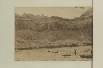 Lining and nosing the Fold-Flat boats down Piute Rapid, RB-MV Expedition
