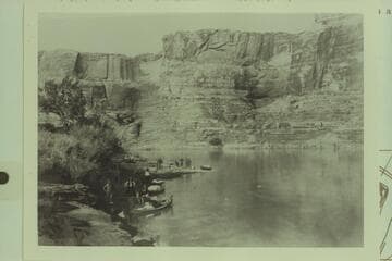 Camp No. 3, Green River.  Brown-Stanton party