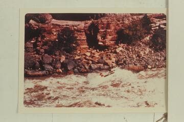 Deck-Boat drops into second hole in Vulcan after the superstructure had let go and the motors had stopped