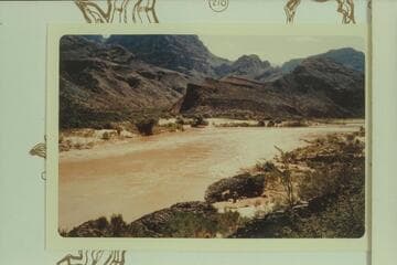 Across the river from mouth of 209 Mile Canyon to Granite Park Canyon