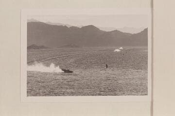 The back stretch and the south turn; Gold Cup Races, Lake Mead