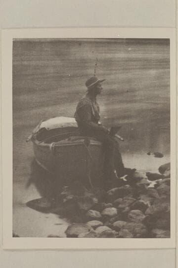 Seymour S. Dubendorff.  Probably at foot of Split Mountain Canyon in Utah