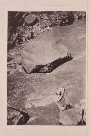 Looking down on the "Utah" in Ashley Falls.  Green River, Wyoming, to Greenriver, Utah