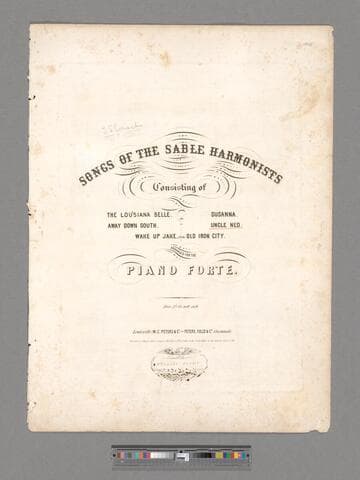 Uncle Ned / written and composed by S. C. Foster, esqr