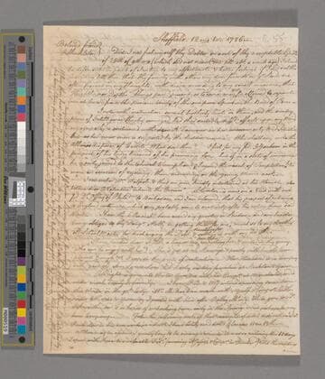 Jones, Rebecca. Letter to Richard Shackleton