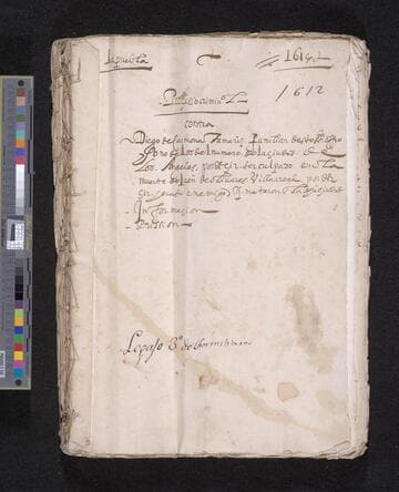 Trial of Diego Carmona Tamariz for blame in the death of Juan de Olivares Villaroel