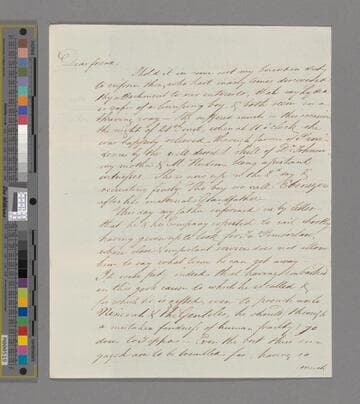 Shackleton, Abraham. Letter to Elizabeth (Pim) Pike