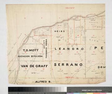 Map of the Rancho Santiago de Santa Ana