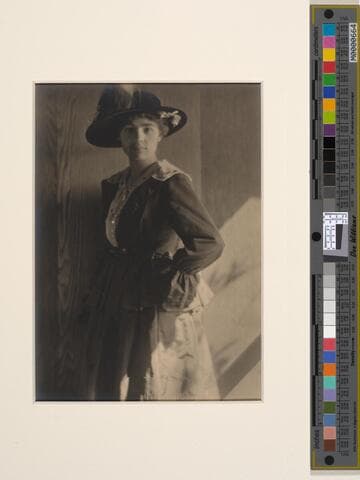 Proof of Portrait of Eulalia Richardson with large hat, Tropico (89.27.1)