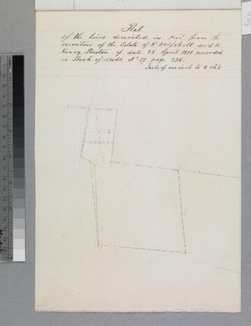 Plat of.; estate of W. Wolfskill.; to Henry Preston