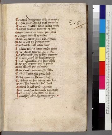 Works by Gautier de Metz, Jean de Meun, Geoffroi de Paris and Jacobus de Cessolis : [manucript]