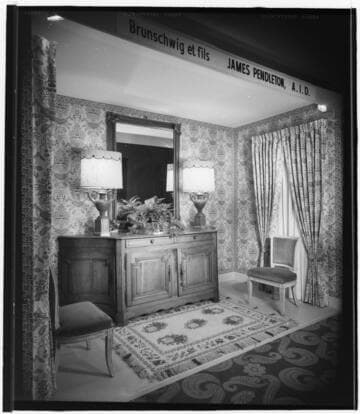 American Institute of Decorators show: Pendleton, James