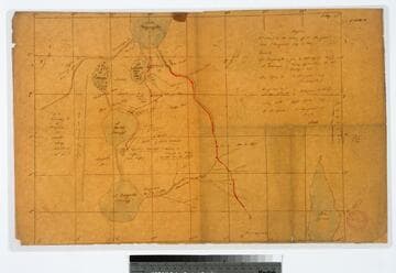 Diagram to assist in the reading of Dr. Livingstone's letter/Bangweolo July 8. 1868