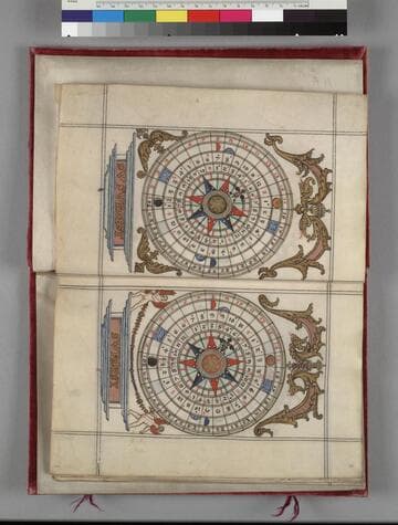 Portolan chart ; Nautical almanac, French : [cartographic material] : [manuscript]