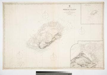 North Atlantic Ocean Bermuda Islands compiled from the most recent Admiralty Surveys