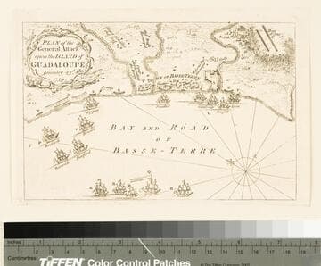 Plan of the General Attack upon the Island of Guadaloupe January 23rd 1759