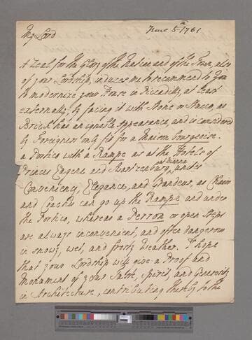 [Unknown author]. Letter to William Pulteney, Earl of Bath