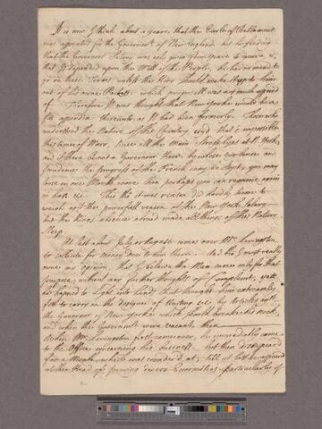 Povey, John?. Letter to Benjamin Fletcher