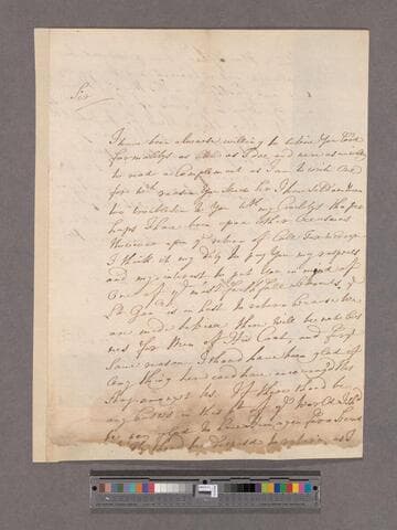 Codrington, Christopher. Letter to William Blathwayt