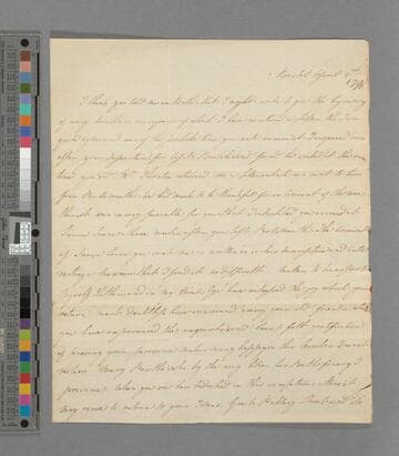 Selina (Mills) Macaulay. Letter to Zachary Macaulay