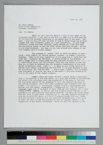 Astronomer Nicholas Mayall