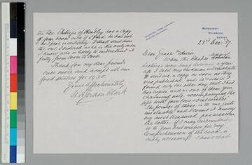 Henry Gordon Clark writes to GBH and EPH