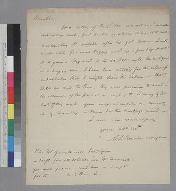 Arthur S. Brockenbrough letter to Thomas Jefferson