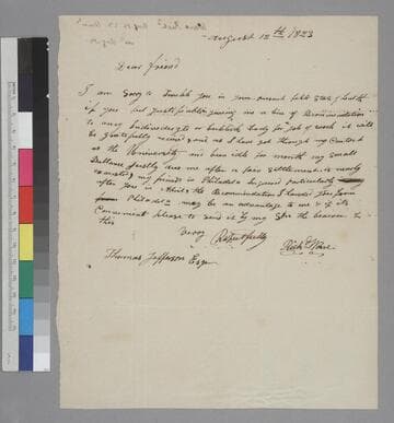 Richard Ware letter to Thomas Jefferson