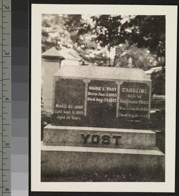 Yost family headstone