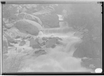 Weir at mouth of Pitman Creek